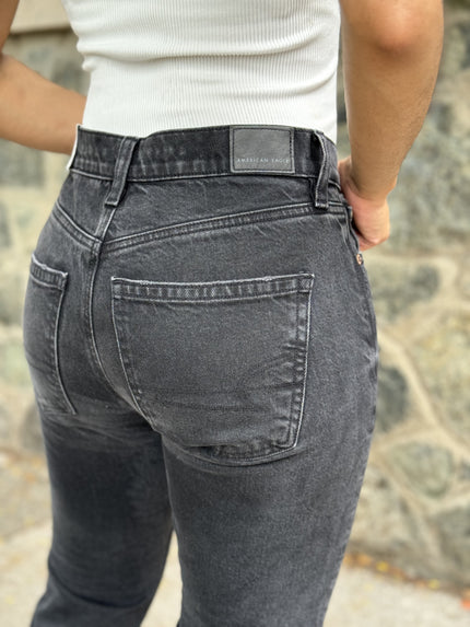 American Eagle Black Denim Jeans High-Waisted