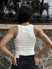 Core Sleeveless-Basic Ribbed V-Neck Bodysuit