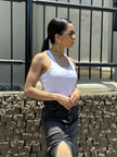 Sleeveless-Basic Woven Bodysuit