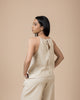 Beige Linen 2 Pieces Set