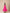 Fuchsia/Tangerine Thin Strap Detailing Color Block Tiered Midi Dress