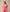 Linen Pink Romper with Button Front Elastic Waist, V-neck, Elastic Cuffs, and Short Dolman Sleeves