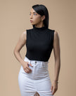 Sleeveless-Basic Knit Bodysuit